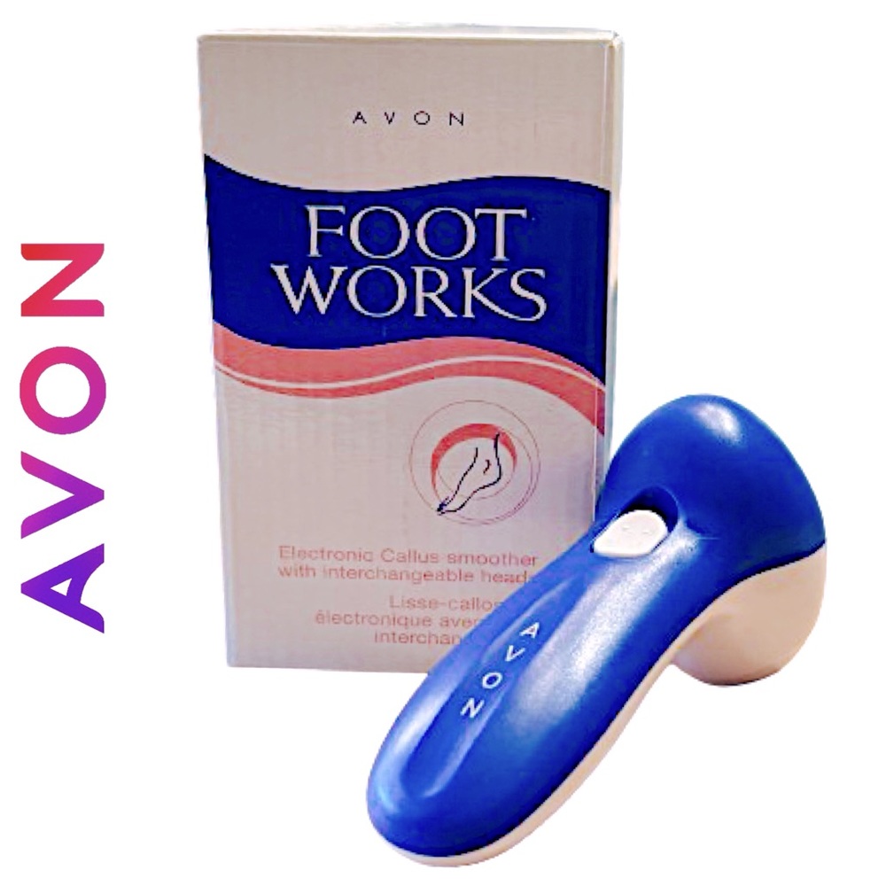 NWT - Avon Foot Works Callus Remover w/Interchangeable Heads